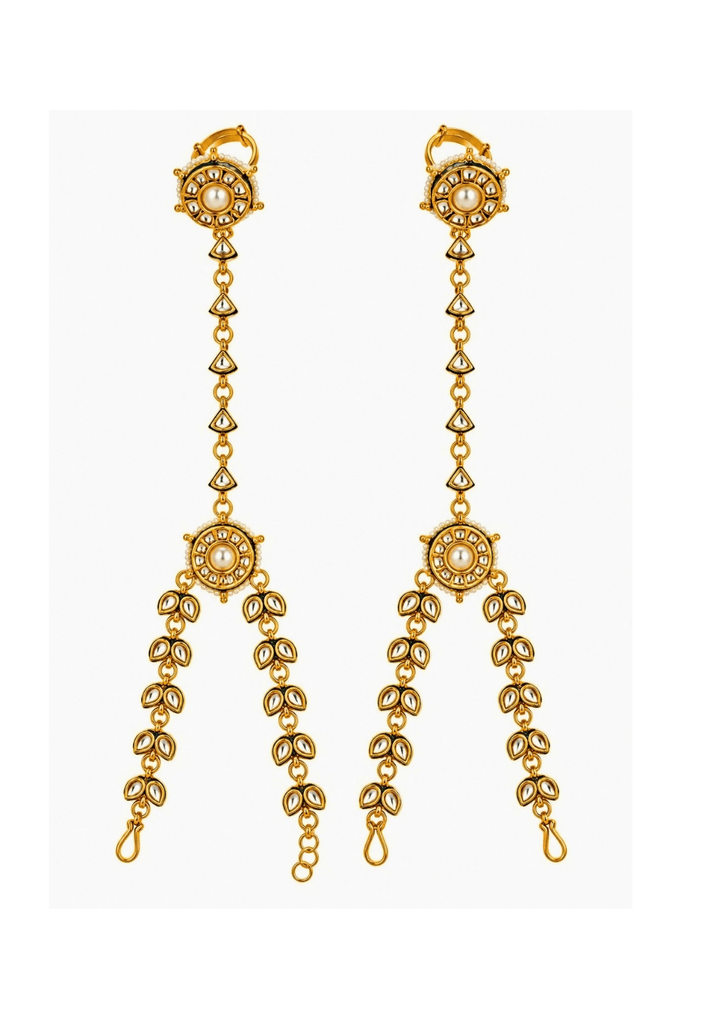 Vivinia By Vidhi Mehra Gold Plated Kundan Floral HaathphoolFabilicious Fashion