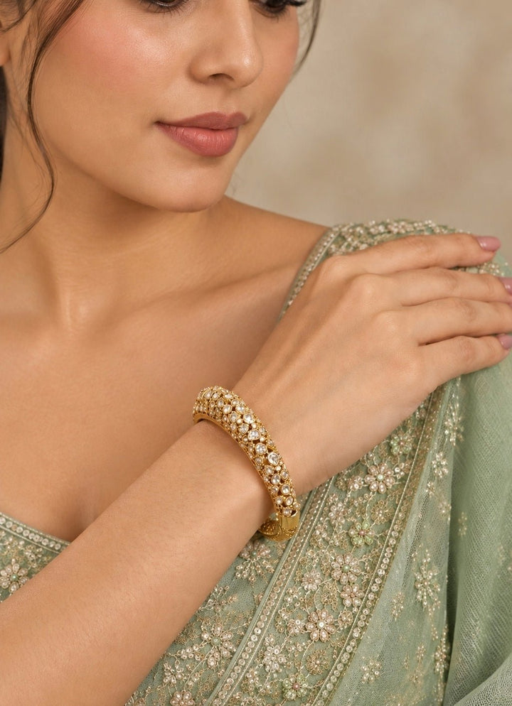 Zevar by Geeta Gold Plated Moissanite KadaFabilicious Fashion