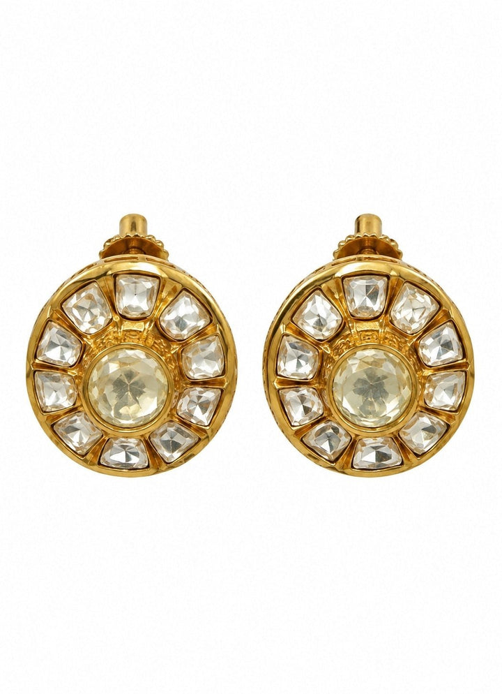Vivinia By Vidhi Mehra Gold Plated Moissanite Polki Choker SetFabilicious Fashion