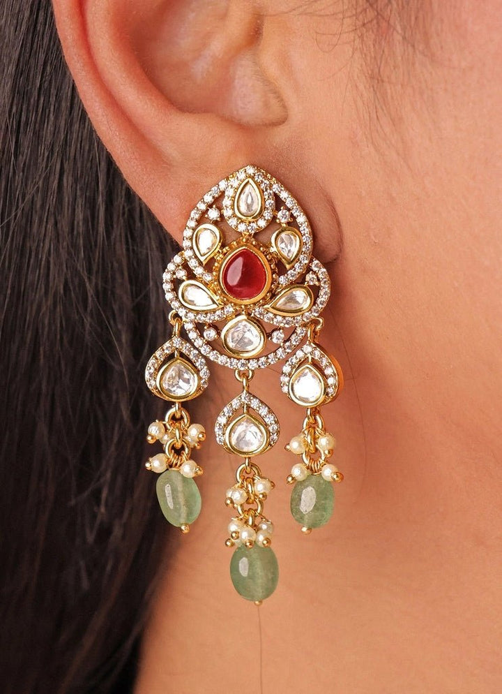 Gold Plated Multicolor Meenakari Choker Set Mr Jewels - Fabilicious Fashion