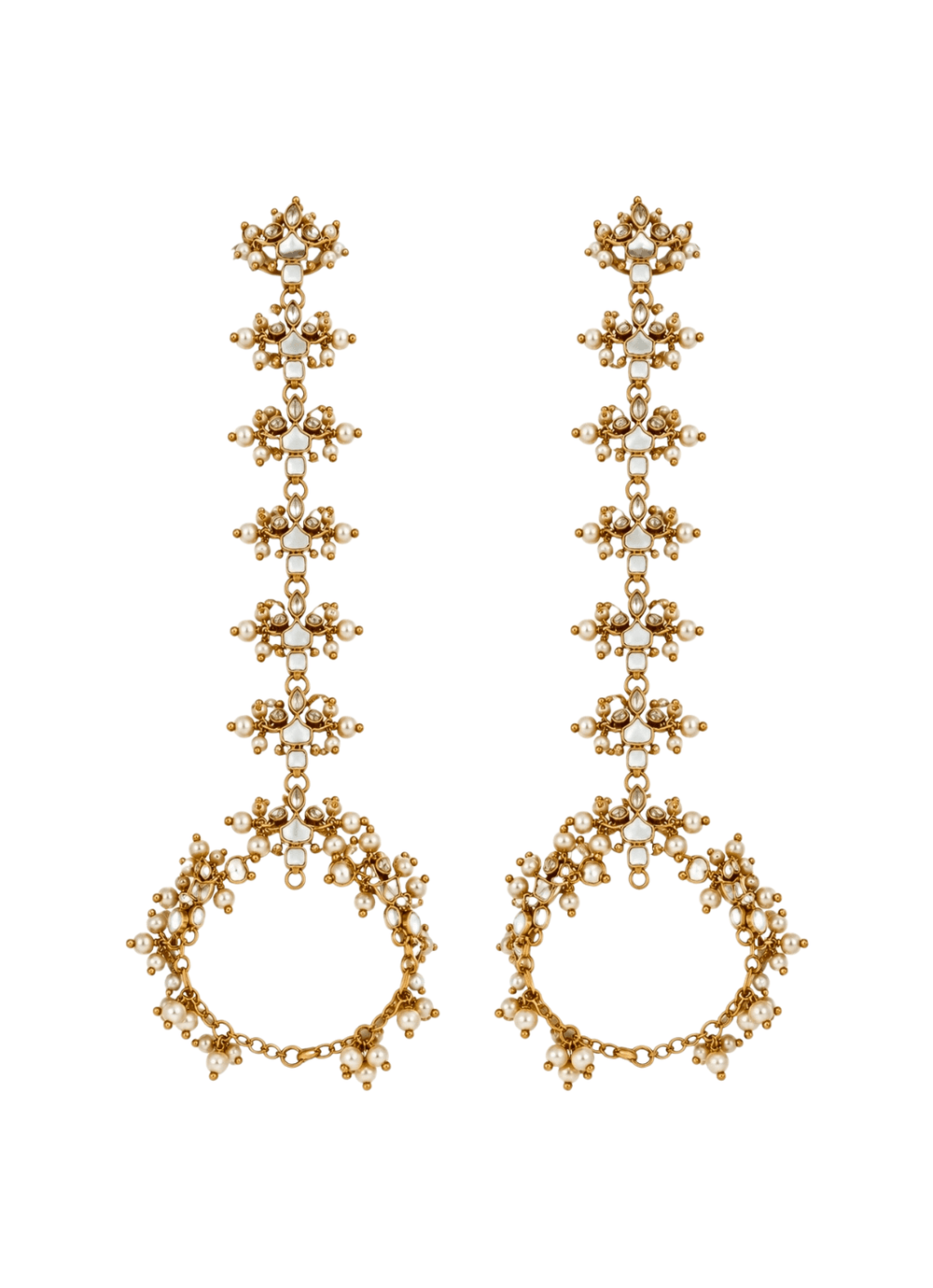 Vivinia By Vidhi Mehra Gold Plated Pearl Kundan HathphoolFabilicious Fashion