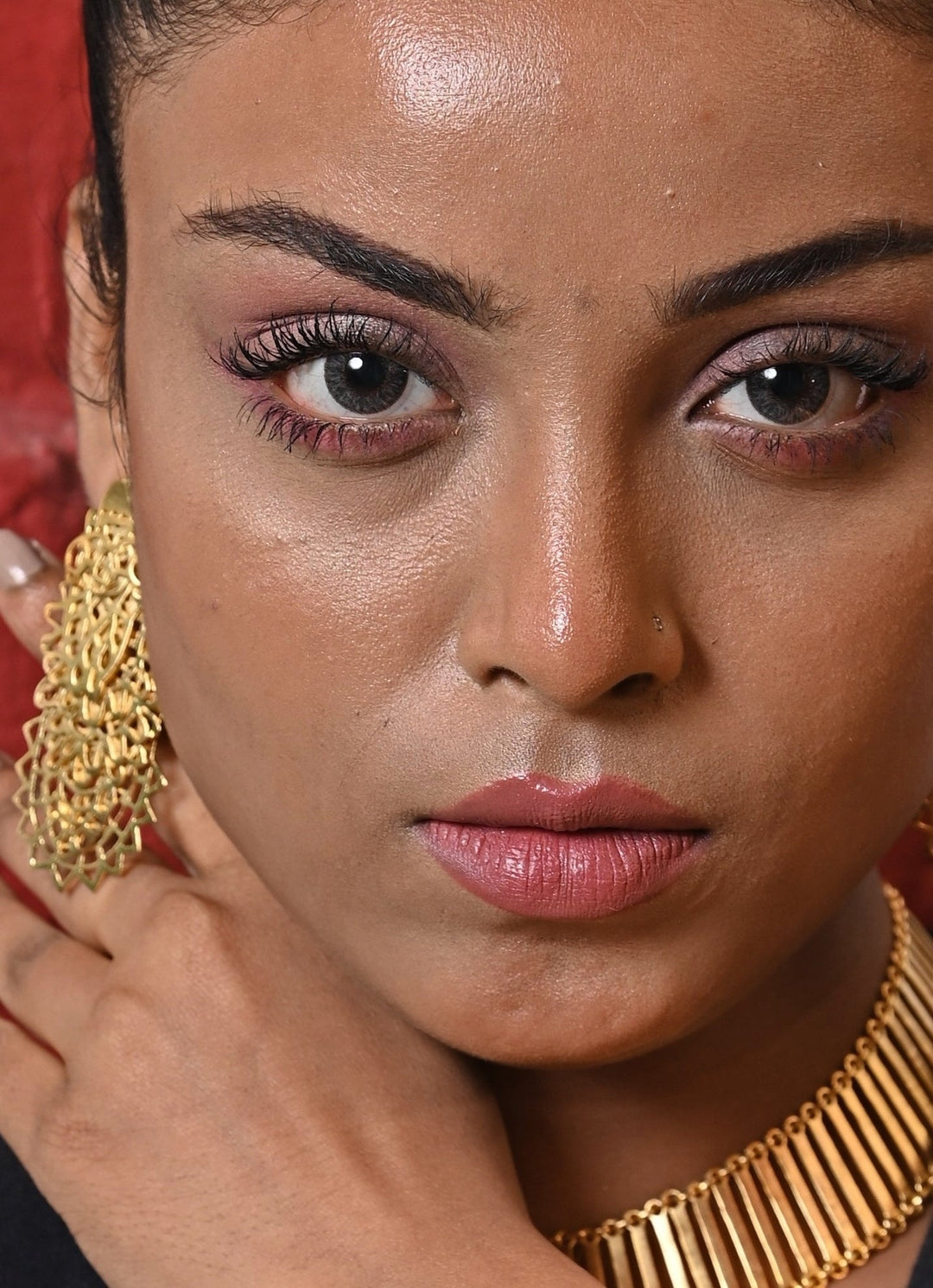 Gold Plated Regal Earrings Zaza By Somya - Fabilicious Fashion