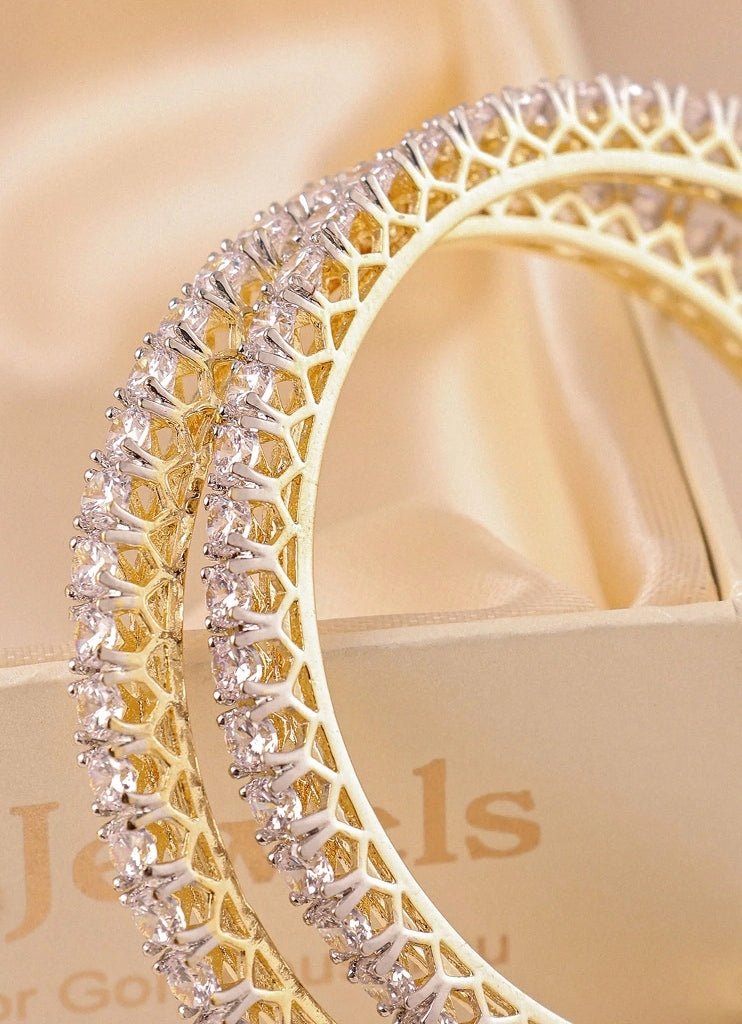 Gold Plated Zircon Kadas Mr Jewels - Fabilicious Fashion