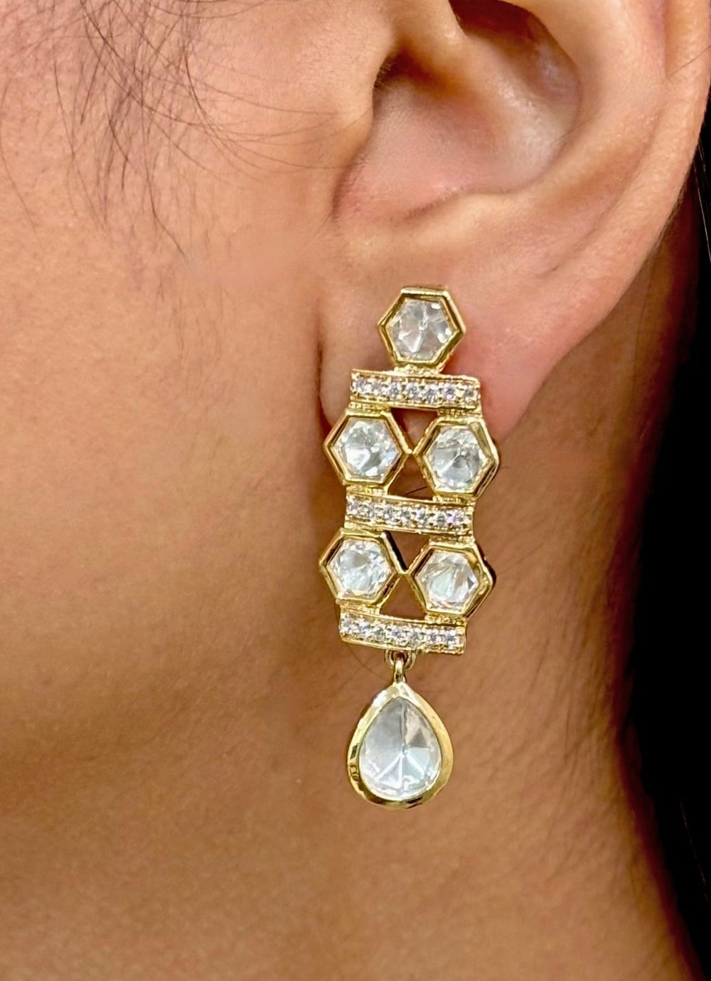 Naymee Gold Polki And Kundan Necklace SetFabilicious Fashion