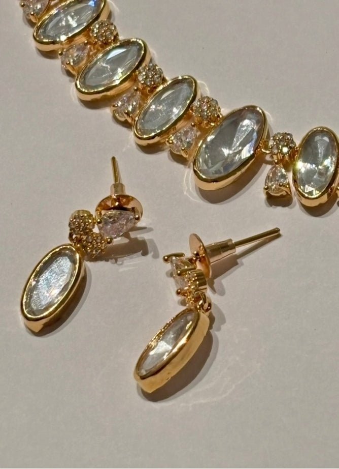 Naymee Gold Polki Choker SetFabilicious Fashion