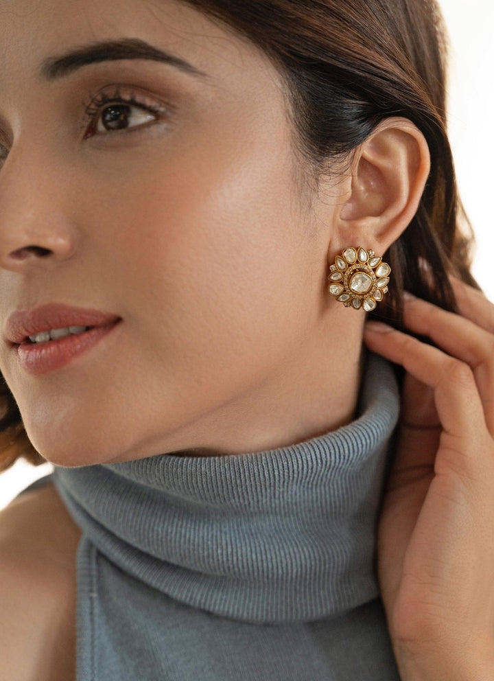 Do Taara Gold Polki EarringsFabilicious Fashion