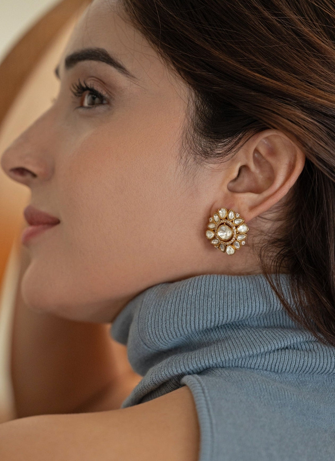 Do Taara Gold Polki EarringsFabilicious Fashion