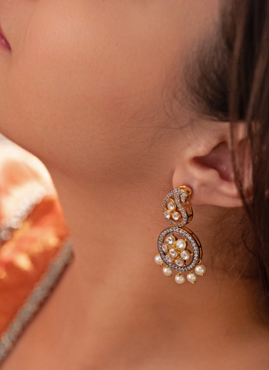 Do Taara Gold Polki EarringsFabilicious Fashion