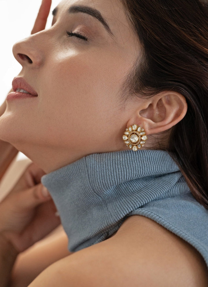 Do Taara Gold Polki EarringsFabilicious Fashion