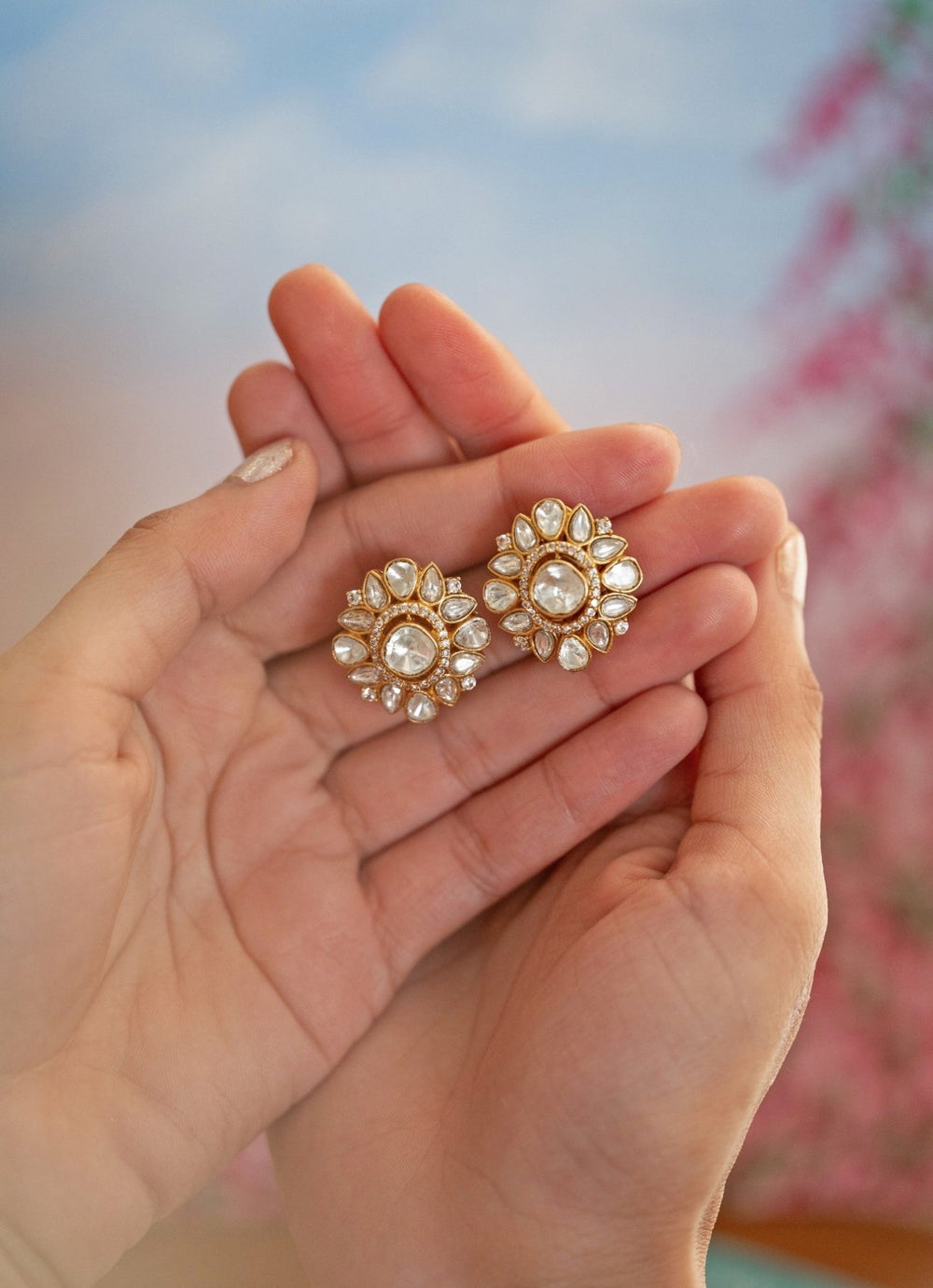 Do Taara Gold Polki EarringsFabilicious Fashion