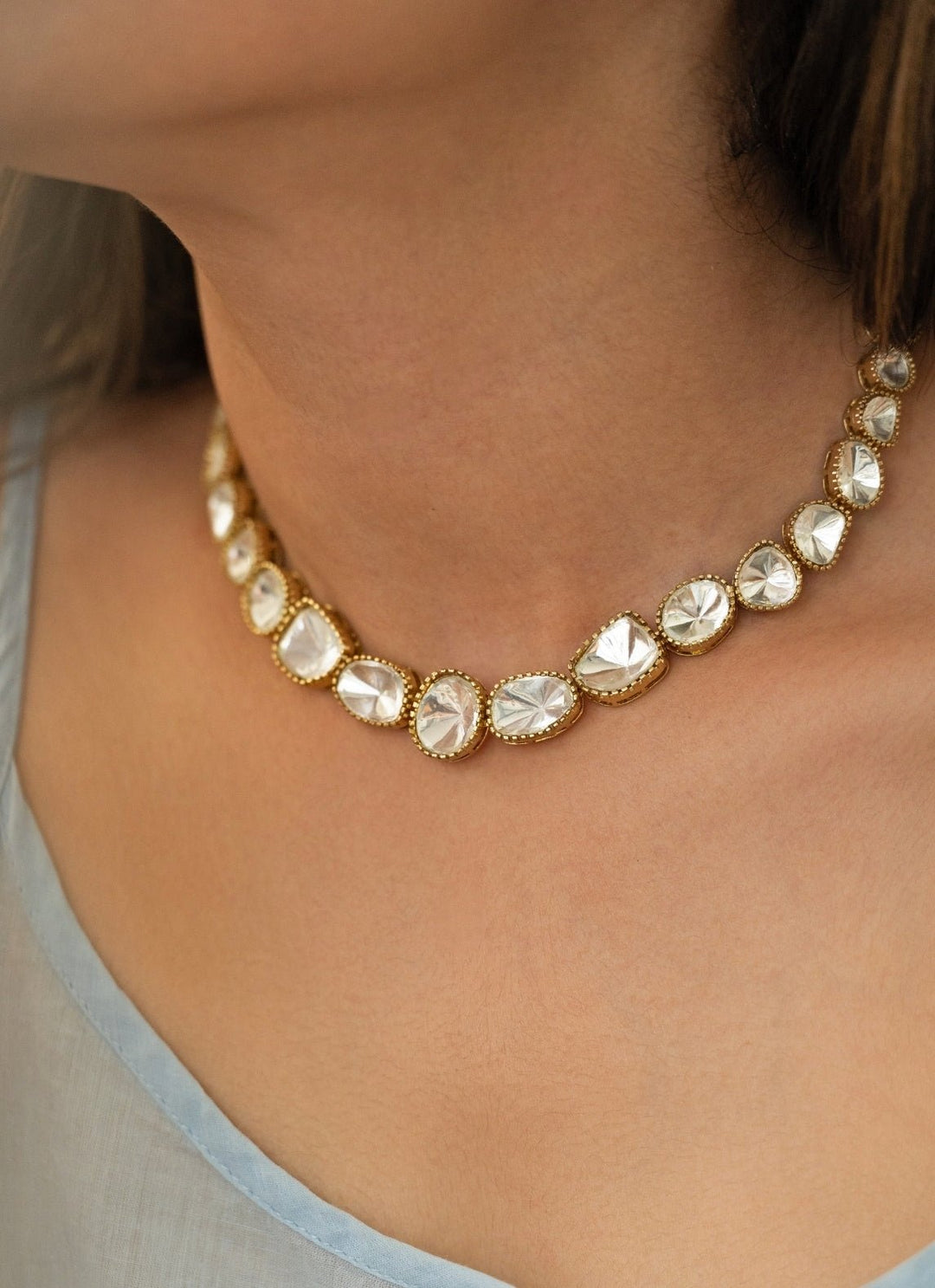 Do Taara Gold Polki NecklaceFabilicious Fashion
