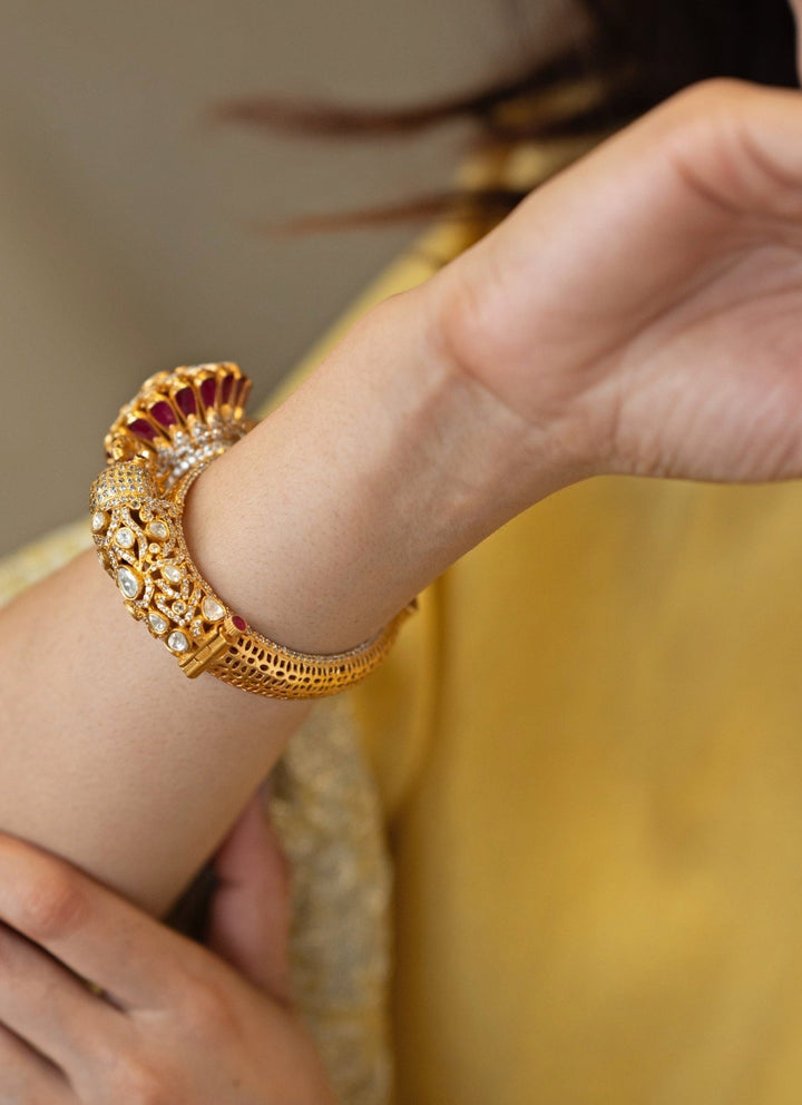 Do Taara Gold Polki Pacheli BangleFabilicious Fashion