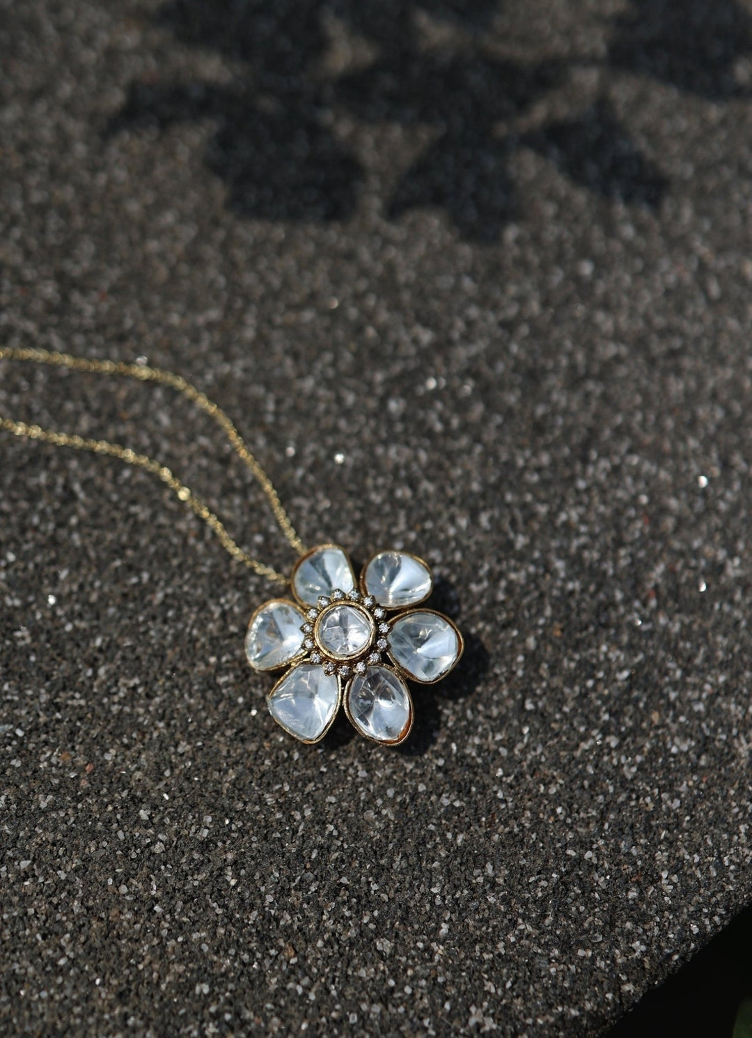 Do Taara Gold Polki Pendant NecklaceFabilicious Fashion
