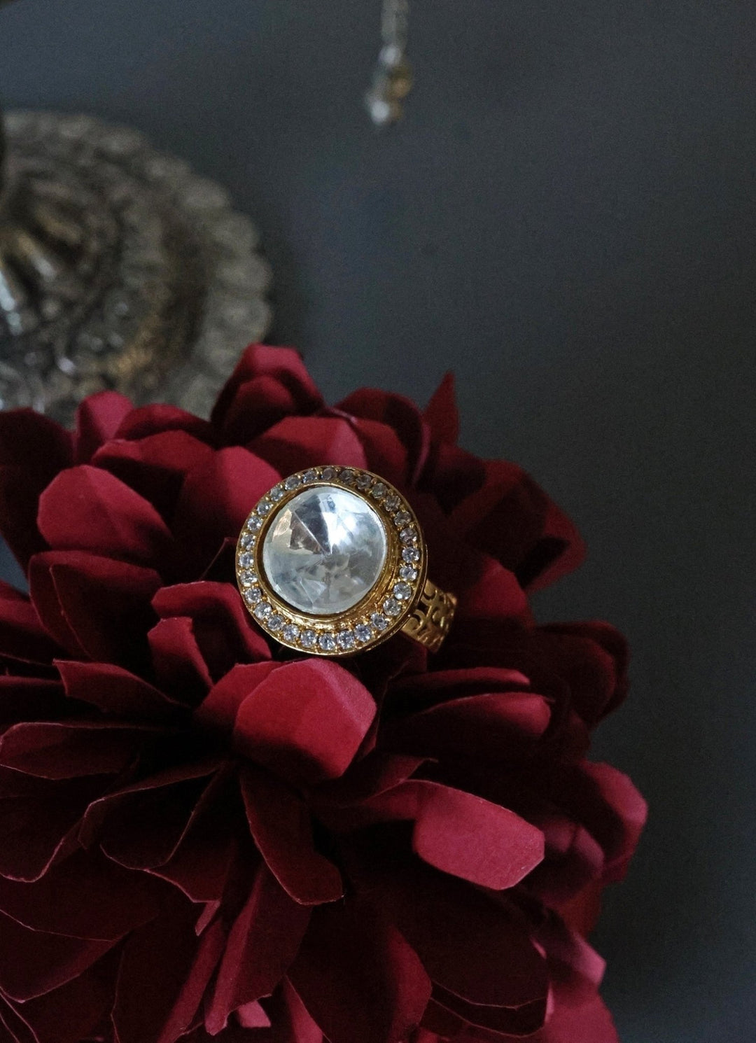 Do Taara Gold Polki RingFabilicious Fashion