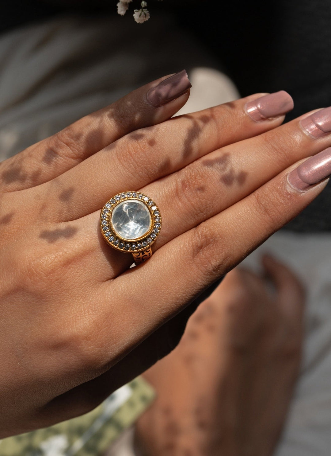 Do Taara Gold Polki RingFabilicious Fashion