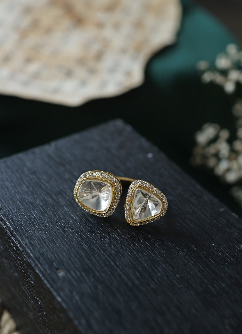 Do Taara Gold Polki RingFabilicious Fashion