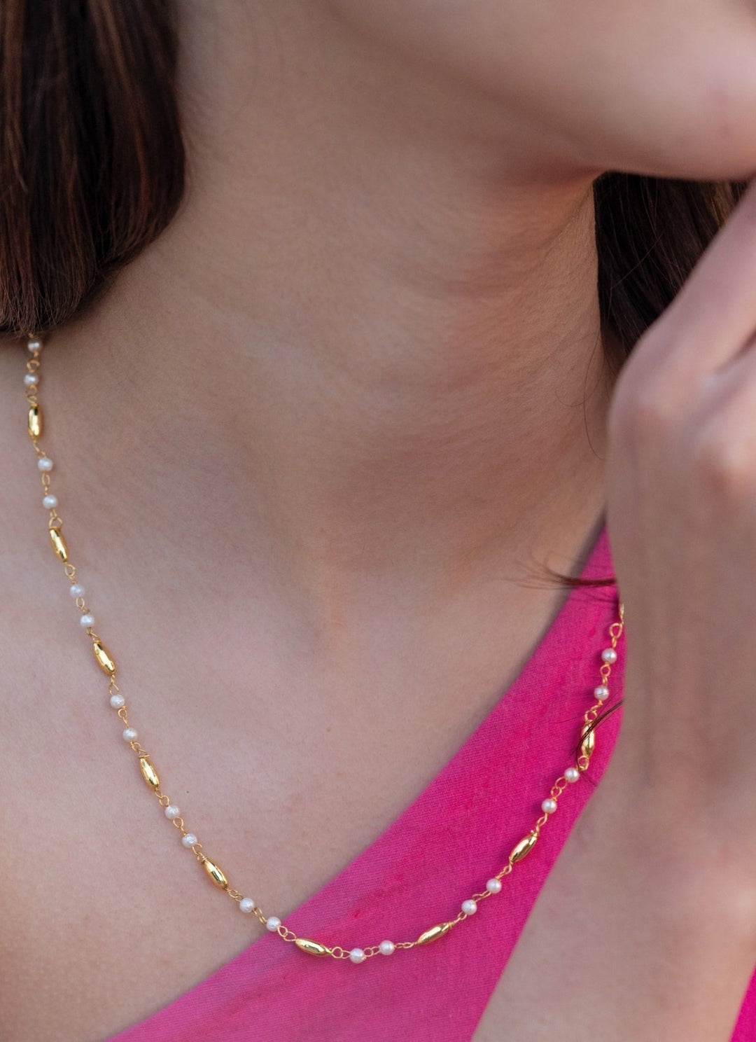 Do Taara Gold String NecklaceFabilicious Fashion