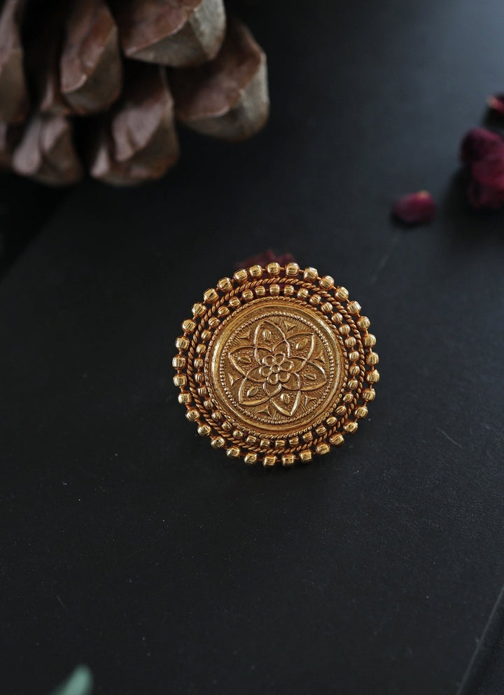 Do Taara Gold Temple RingFabilicious Fashion