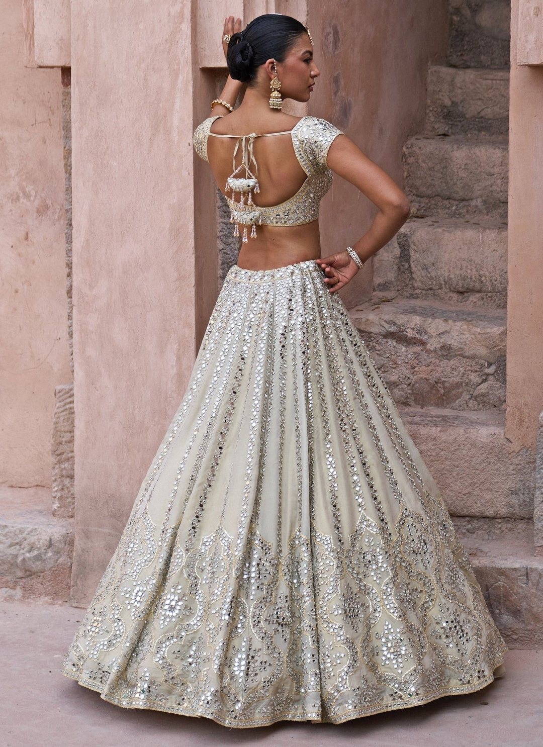 Angad Singh Gold Tissue Lehenga SetFabilicious Fashion
