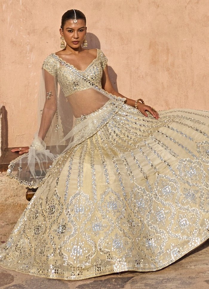 Angad Singh Gold Tissue Lehenga SetFabilicious Fashion
