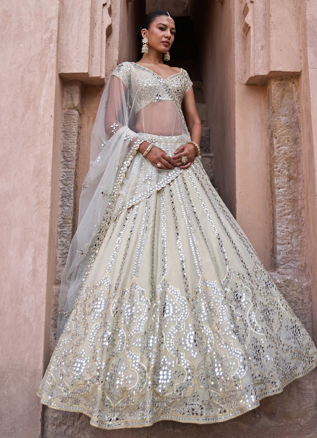 Angad Singh Gold Tissue Lehenga SetFabilicious Fashion