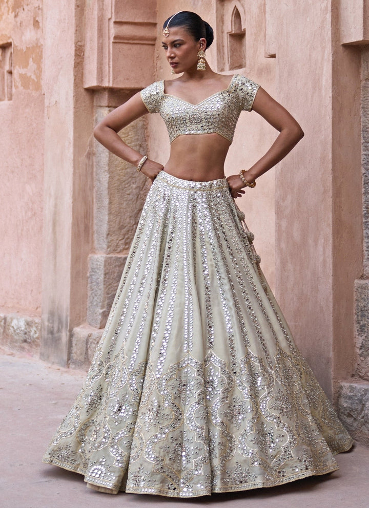 Angad Singh Gold Tissue Lehenga SetFabilicious Fashion