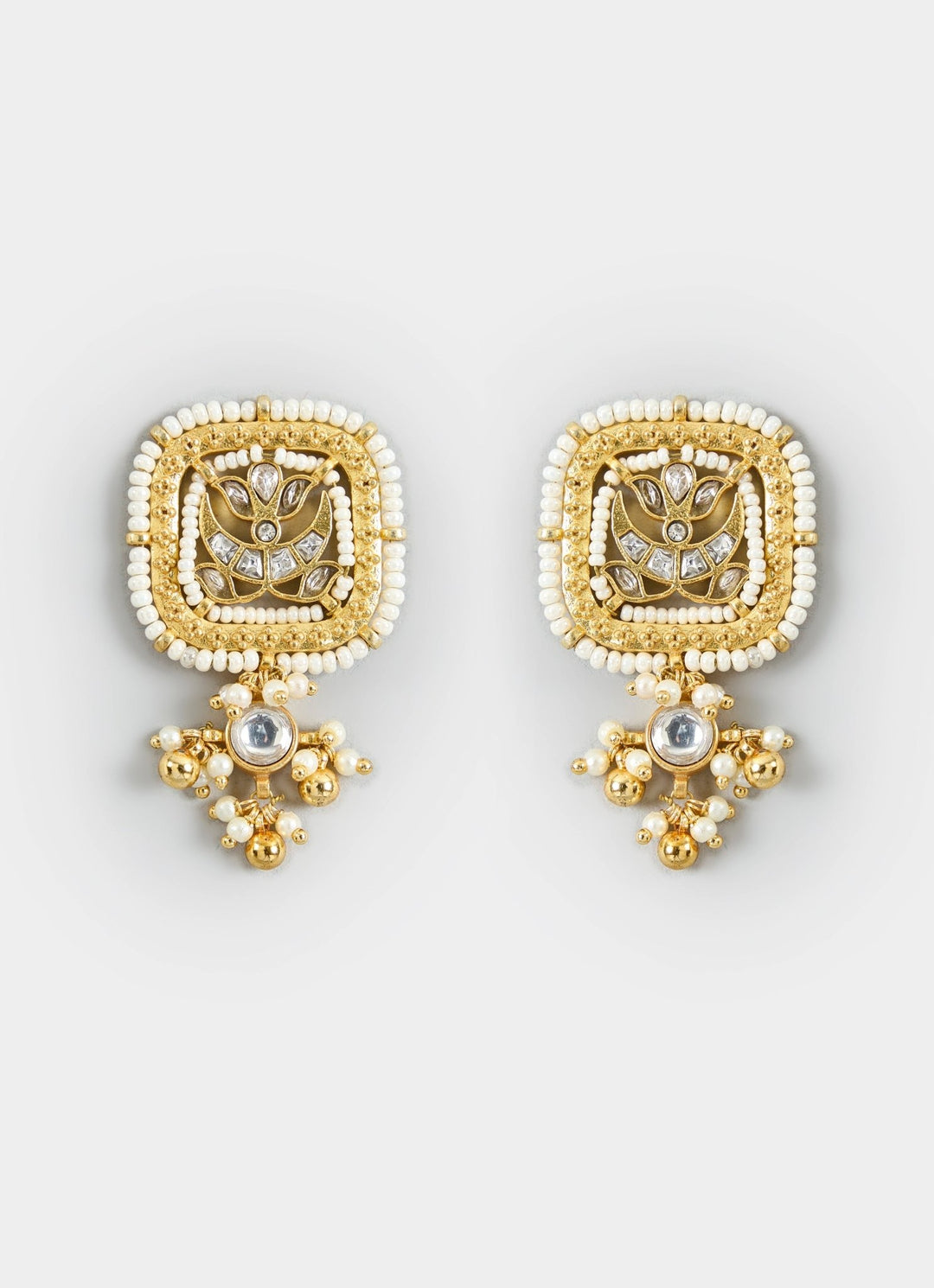 Gold Tone Choker Necklace Set Vivinia By Vidhi Mehra - Fabilicious Fashion