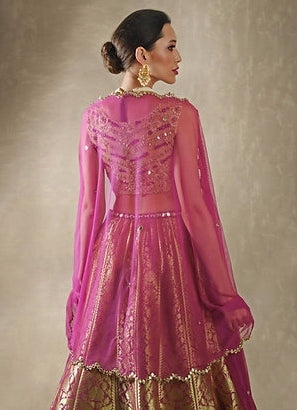 Rani Pink Banarasi Lehenga