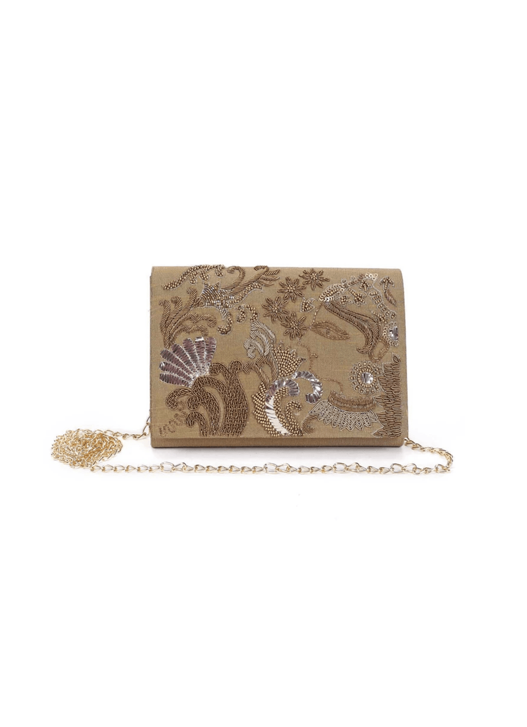 Golden Garden Clutch The Purple Sack - Fabilicious Fashion