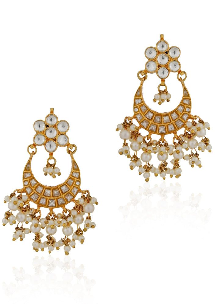Green and White Jadtar Stone Choker Set Riana by Shikha Jindal - Fabilicious Fashion