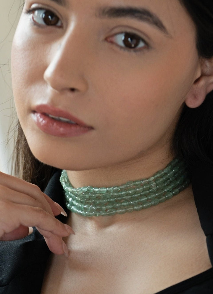 Do Taara Green Choker NecklaceFabilicious Fashion