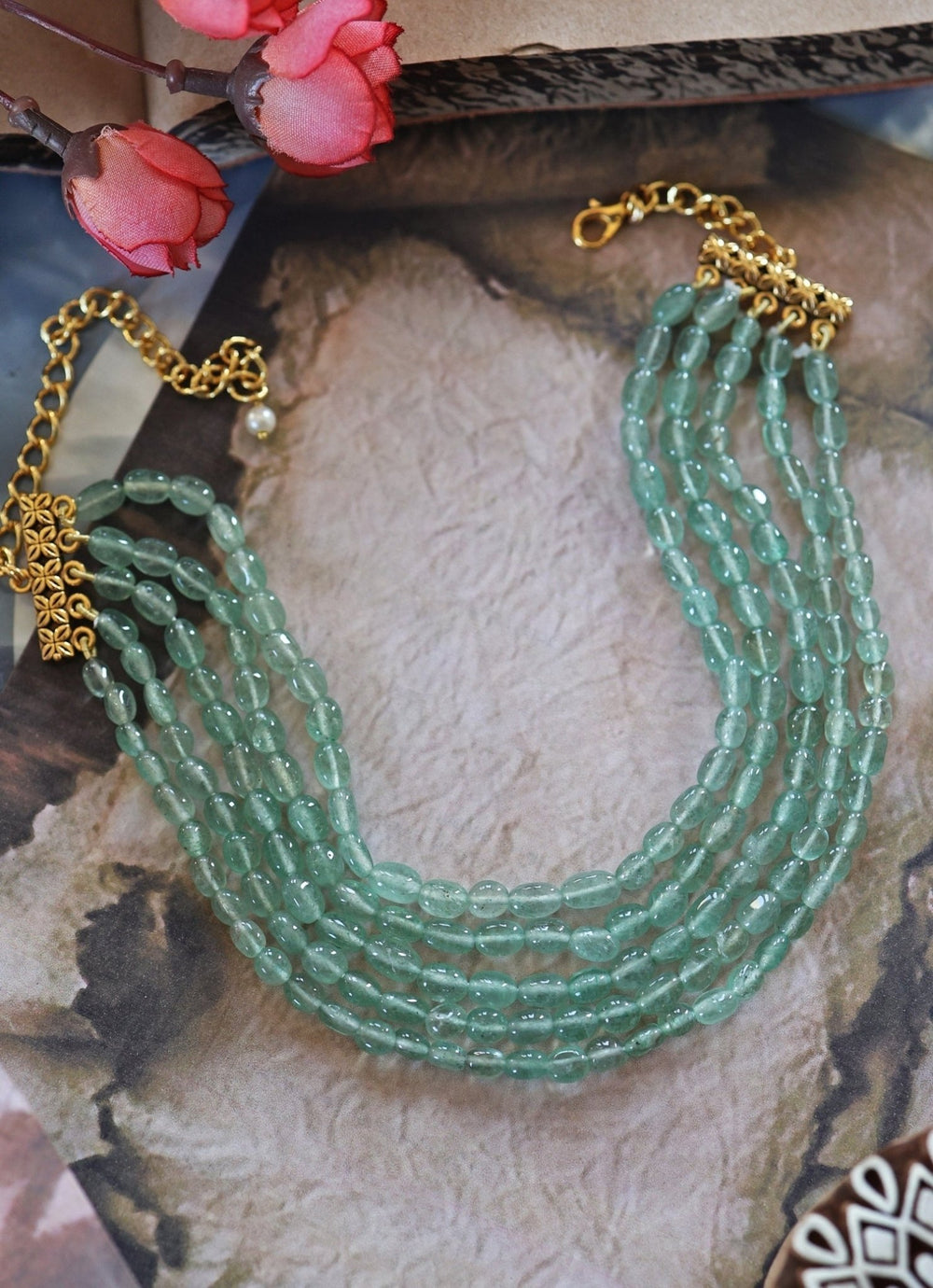 Do Taara Green Choker NecklaceFabilicious Fashion