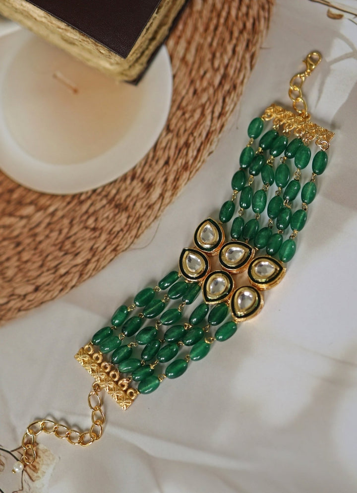 Do Taara Green Kundan BraceletFabilicious Fashion
