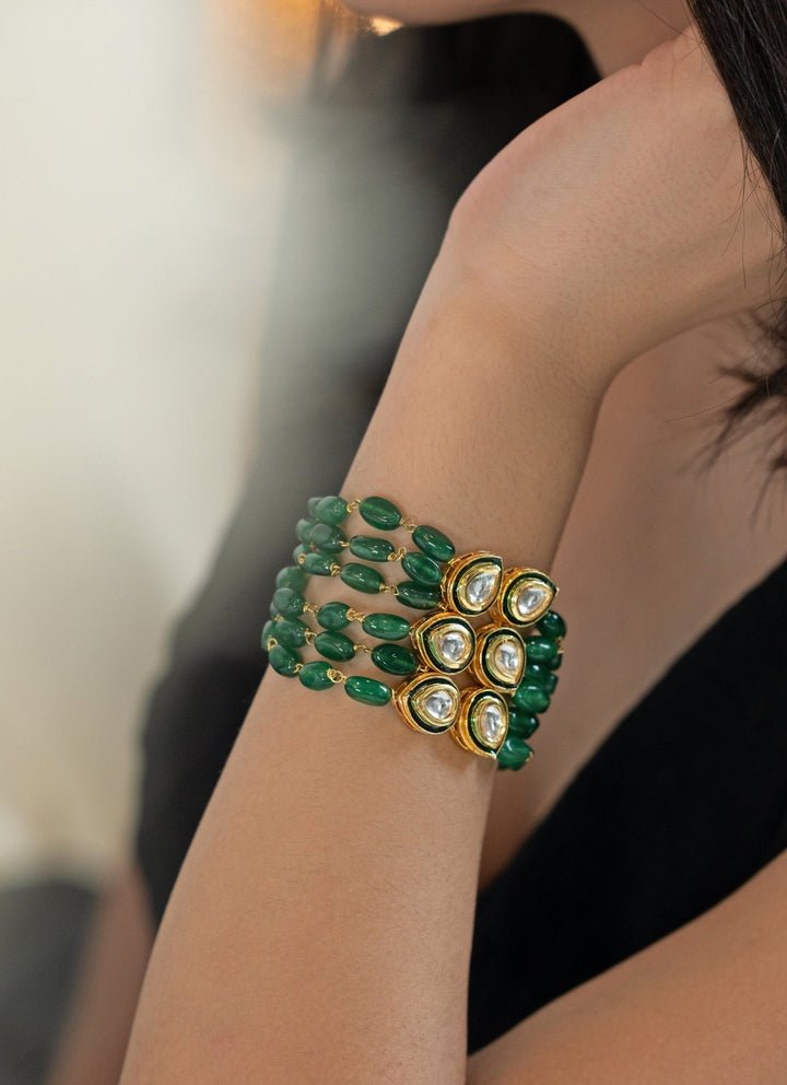 Do Taara Green Kundan BraceletFabilicious Fashion