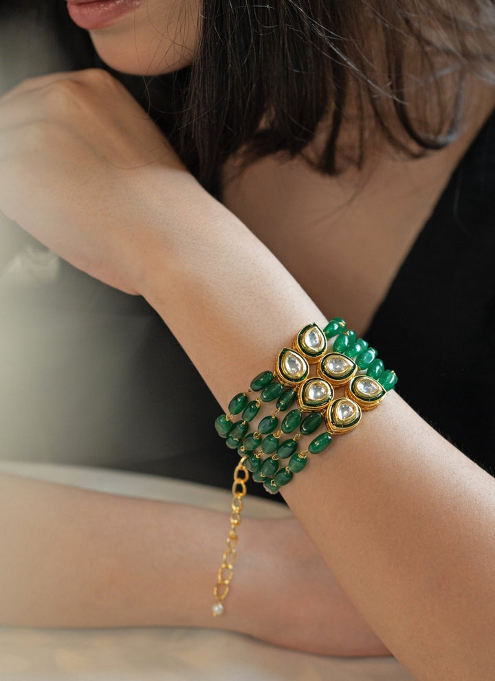 Do Taara Green Kundan BraceletFabilicious Fashion