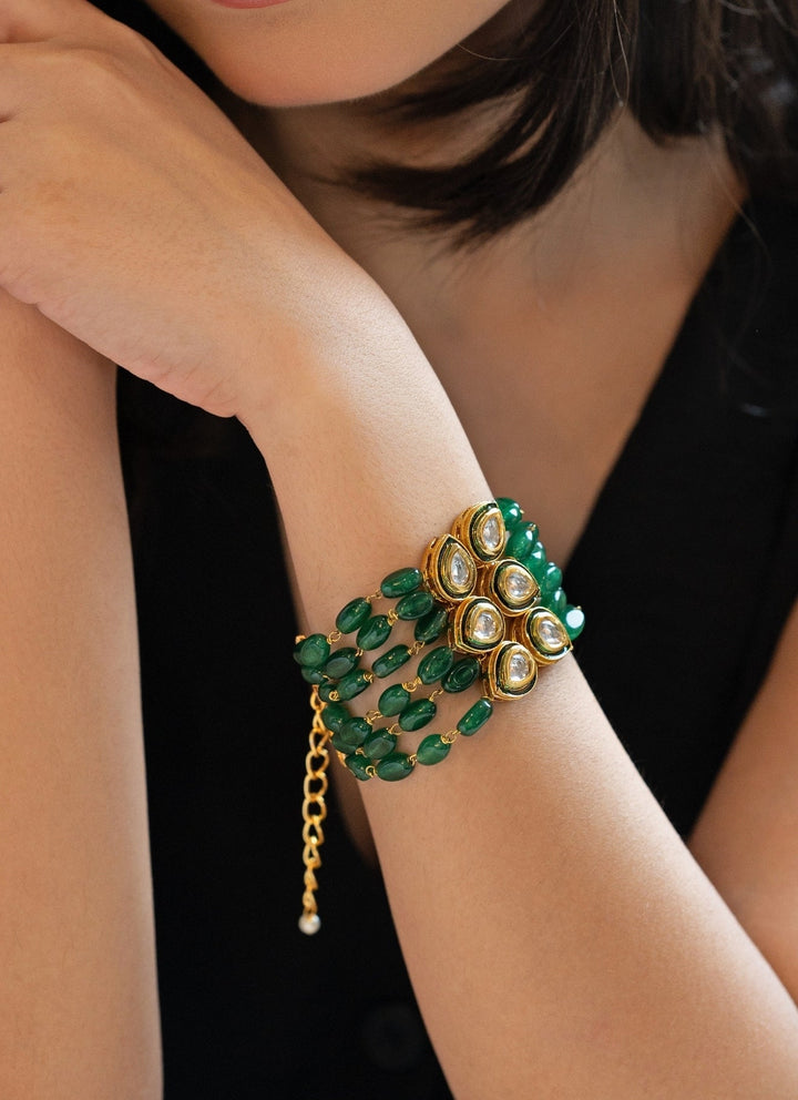 Do Taara Green Kundan BraceletFabilicious Fashion