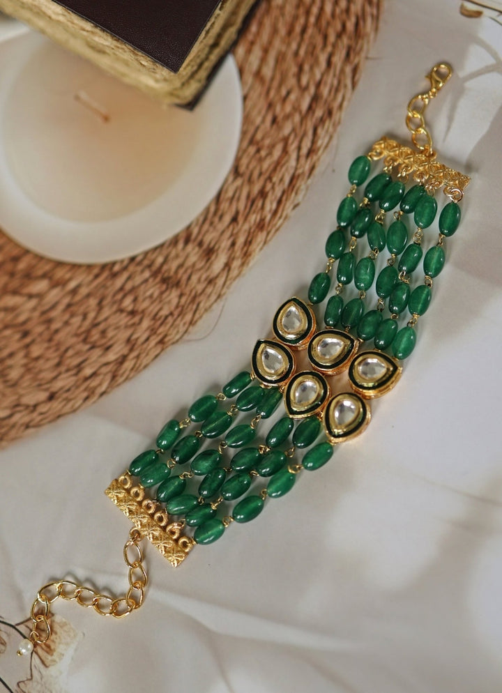 Do Taara Green Kundan BraceletFabilicious Fashion