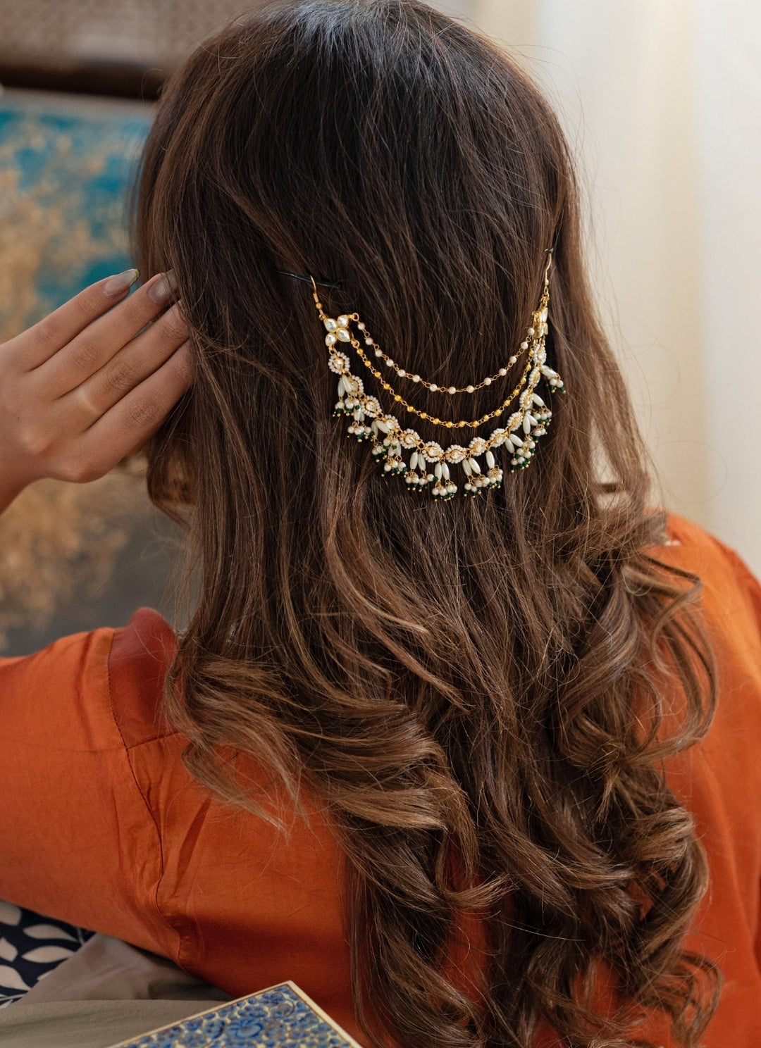 Do Taara Green Kundan Braid PinFabilicious Fashion