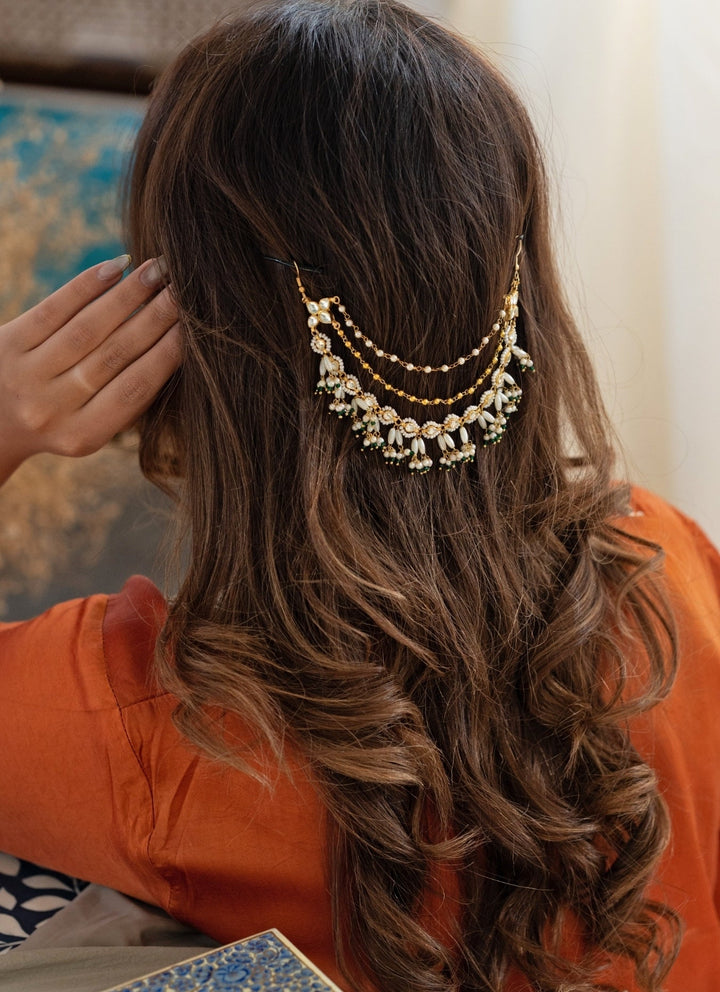 Do Taara Green Kundan Braid PinFabilicious Fashion