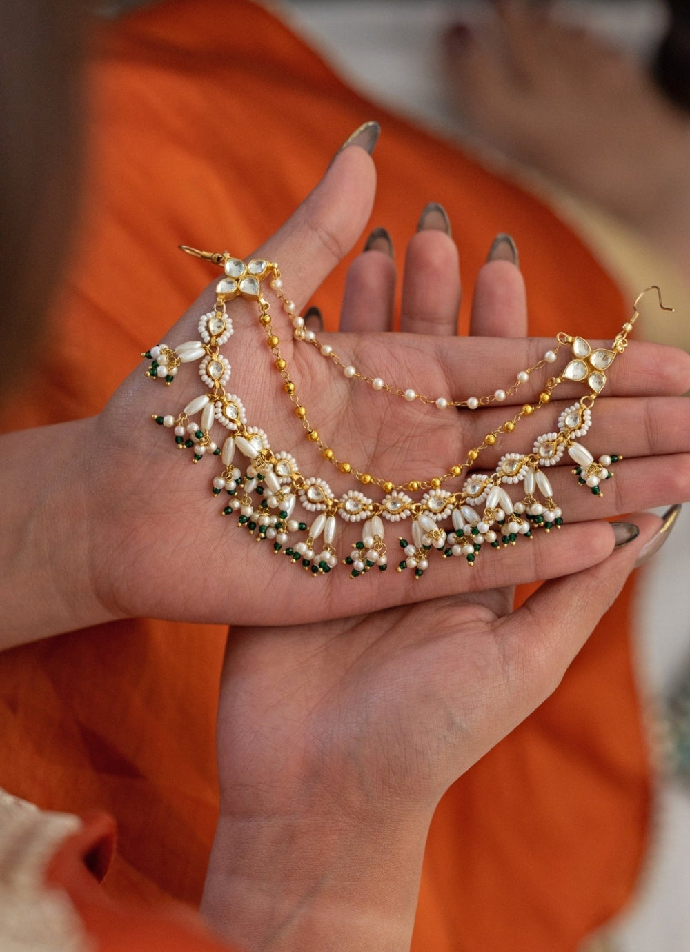 Do Taara Green Kundan Braid PinFabilicious Fashion