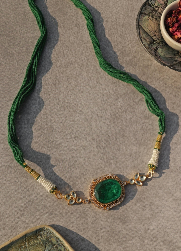 Do Taara Green Kundan Choker NecklaceFabilicious Fashion