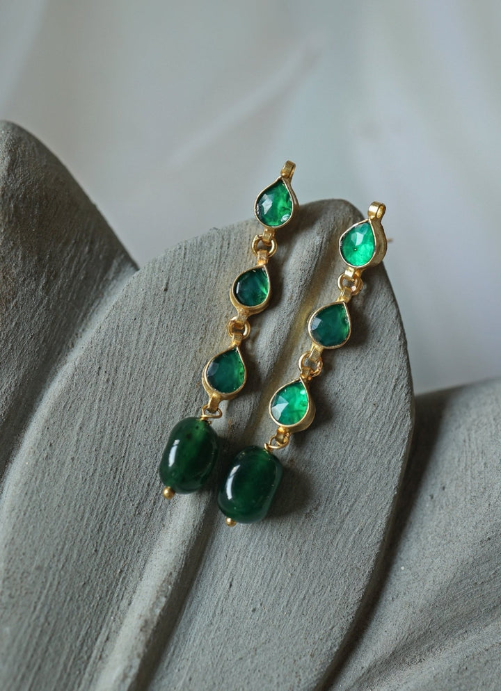 Do Taara Green Kundan EarringsFabilicious Fashion