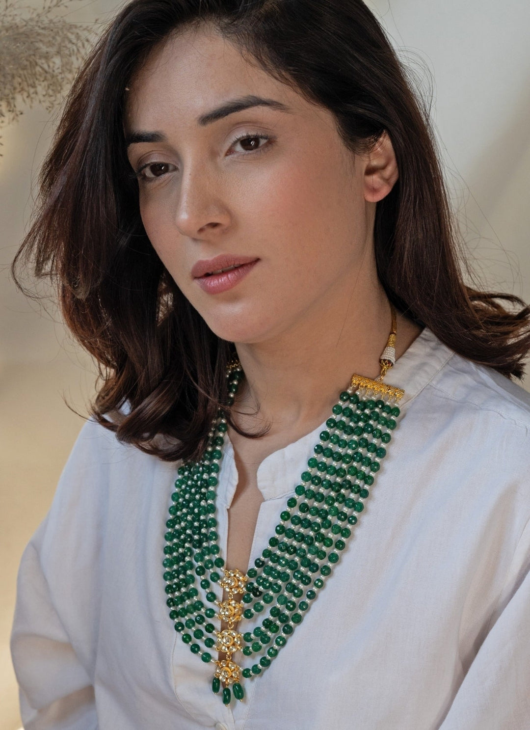 Do Taara Green Kundan Layered NecklaceFabilicious Fashion