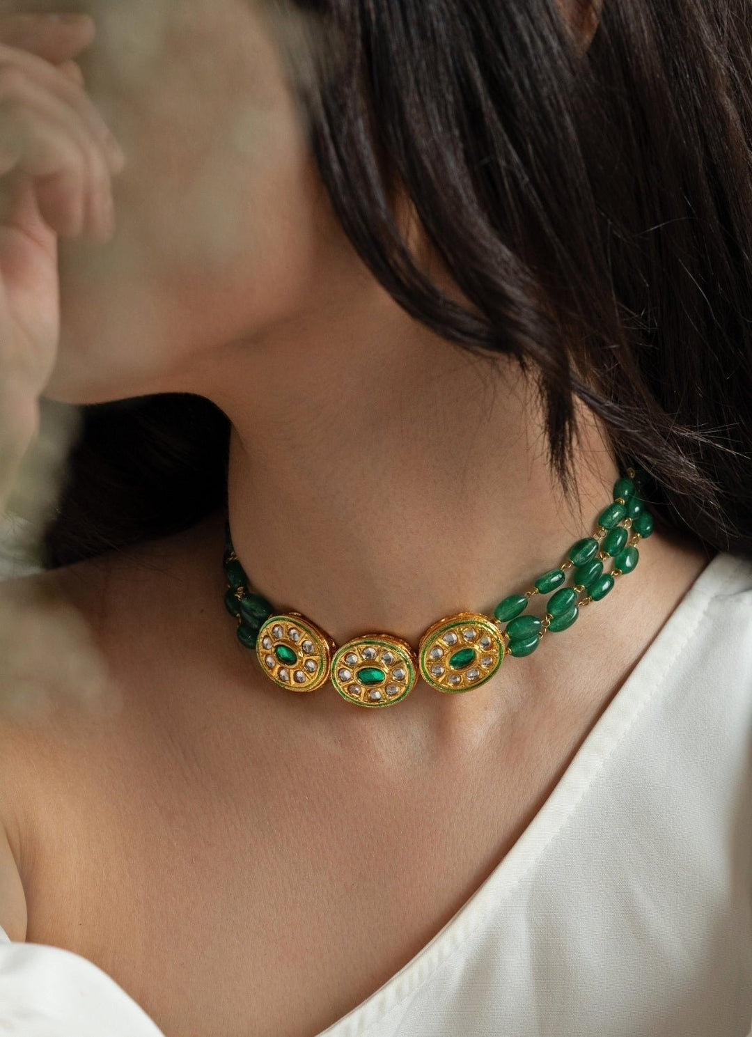 Do Taara Green Kundan NecklaceFabilicious Fashion