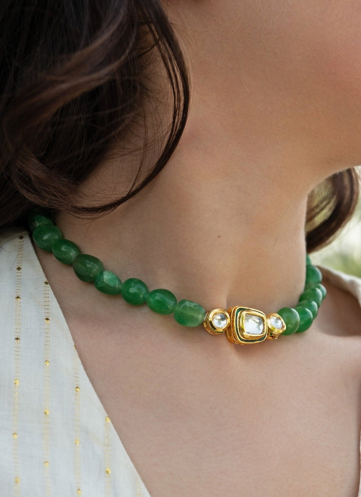 Do Taara Green Kundan NecklaceFabilicious Fashion