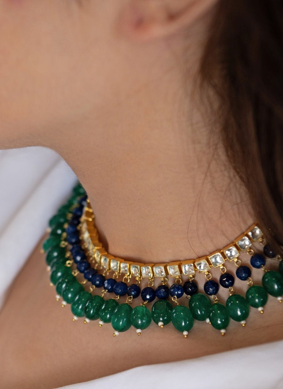 Do Taara Green Kundan NecklaceFabilicious Fashion