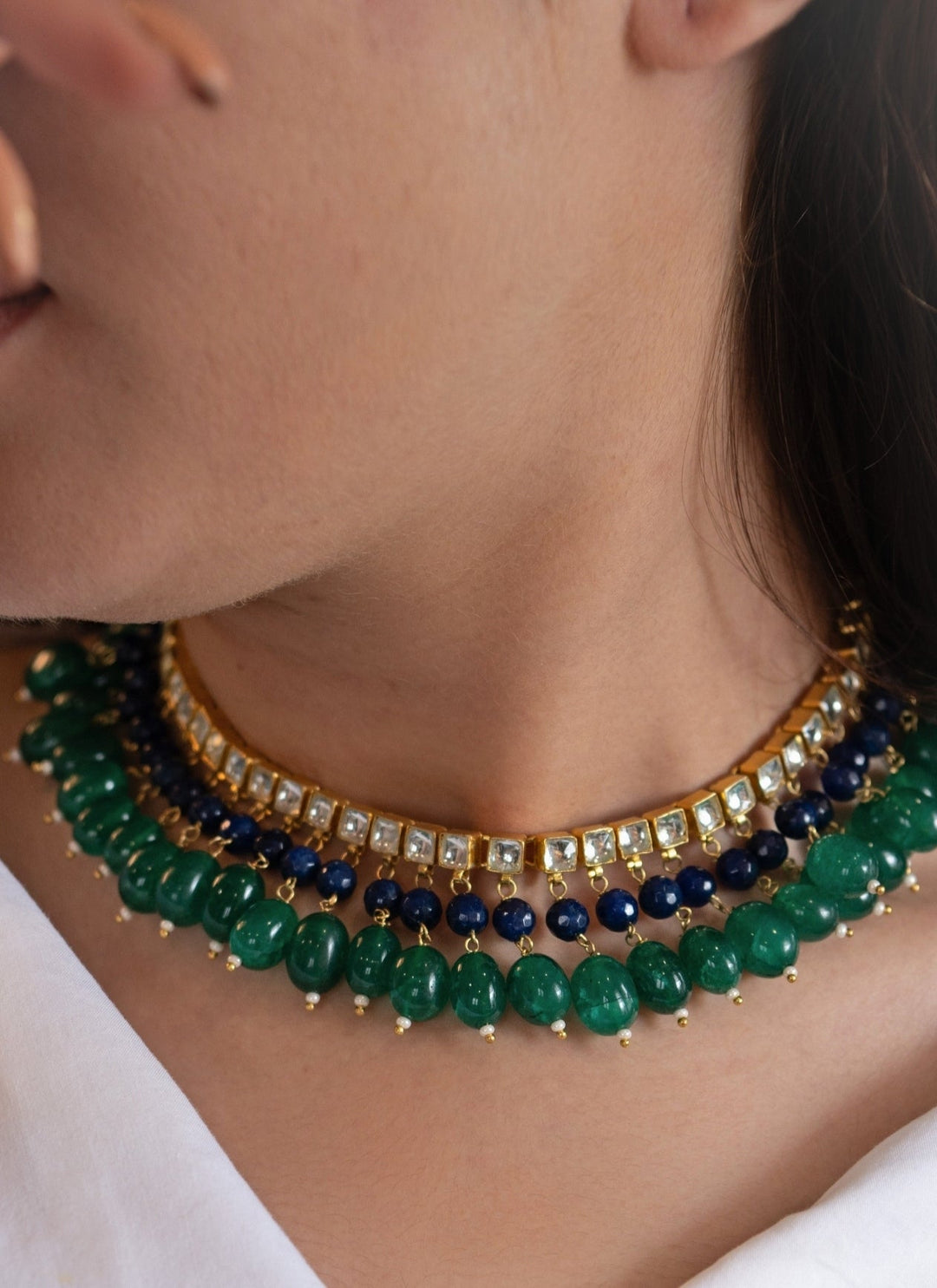Do Taara Green Kundan NecklaceFabilicious Fashion