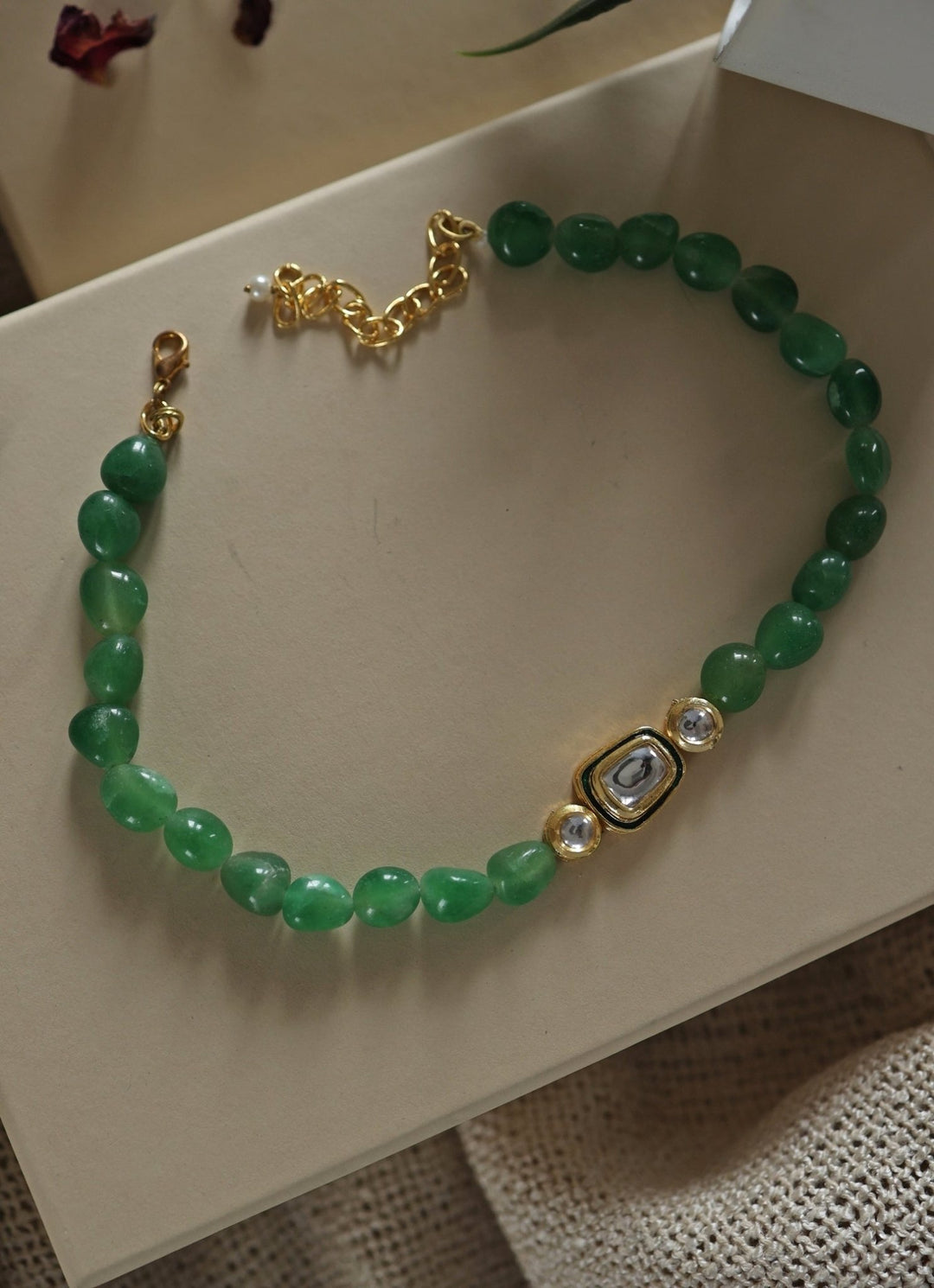Do Taara Green Kundan NecklaceFabilicious Fashion