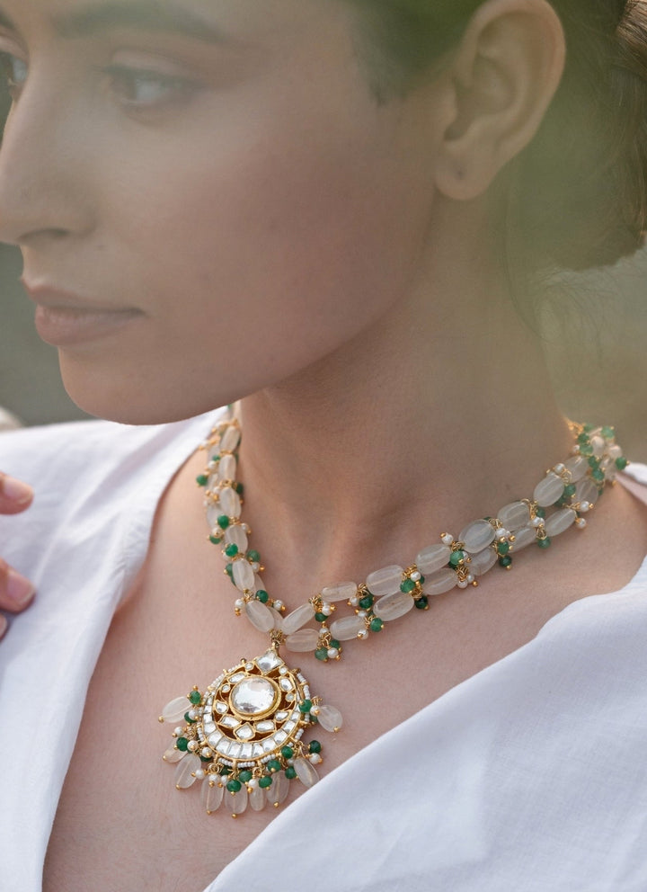 Do Taara Green Kundan NecklaceFabilicious Fashion