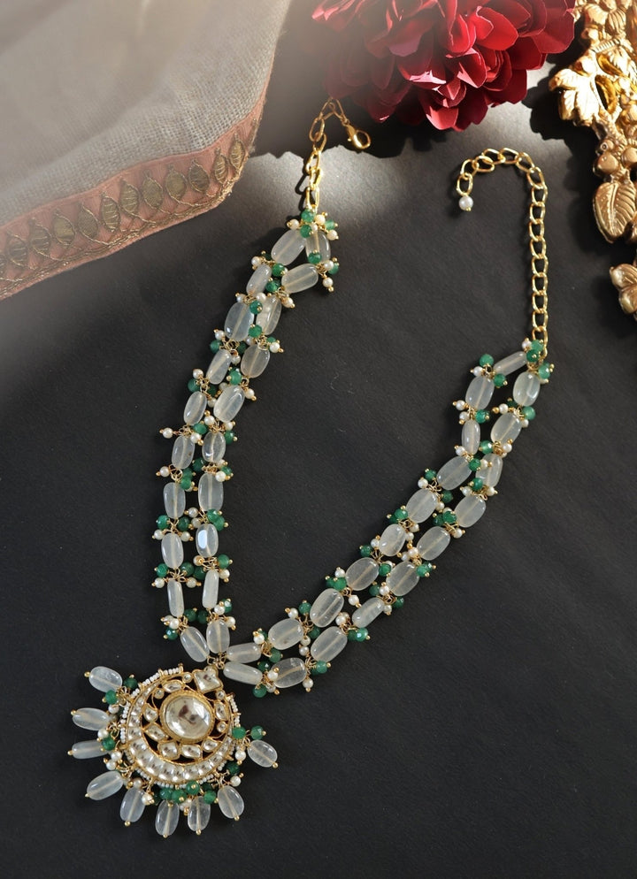 Do Taara Green Kundan NecklaceFabilicious Fashion